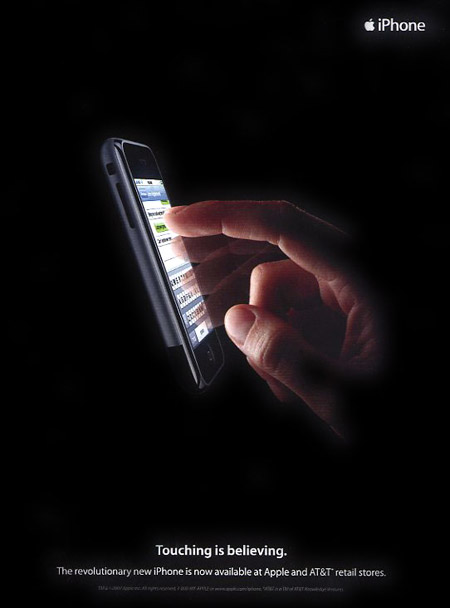 Печатная реклама iPhone