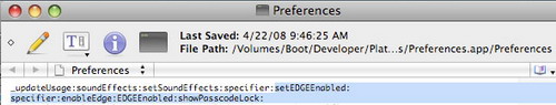 EDGE iphone prefs