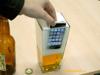 iphone in beer