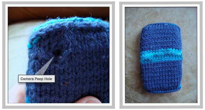 Синий «свитерок» для iPhone