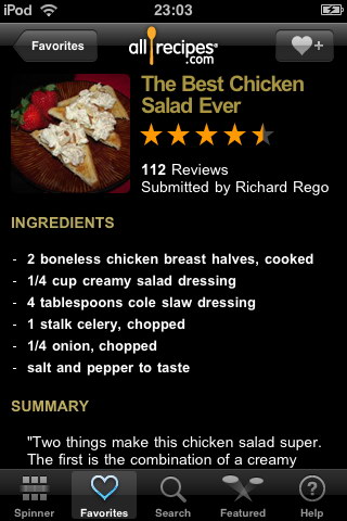 AllRecipes. DinnerSpinner vs. Epicurious AllRecipes. DinnerSpinner vs. Epicurious