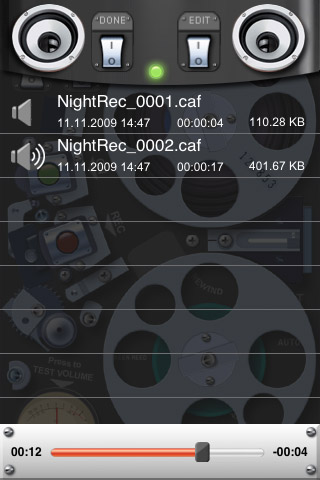 Night Recorder для iPhone Night Recorder для iPhone