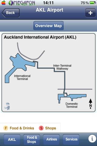 iFly terminal map