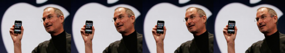 steve jobs with apple iphone