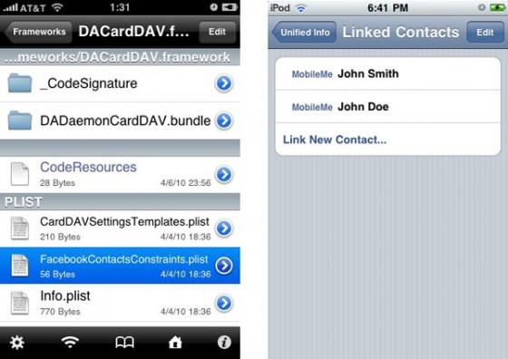 Facebook в OS 4.0