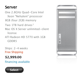 Mac Pro Server Configuration