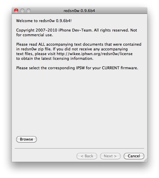 Redsnow для iOS 4.2.1