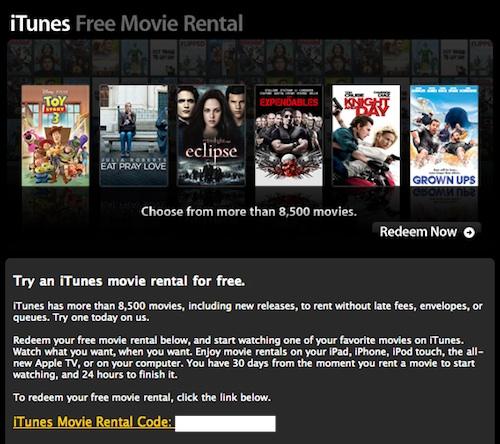 Redeem iTunes