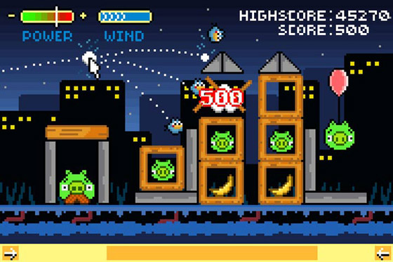 Retro Angry Birds