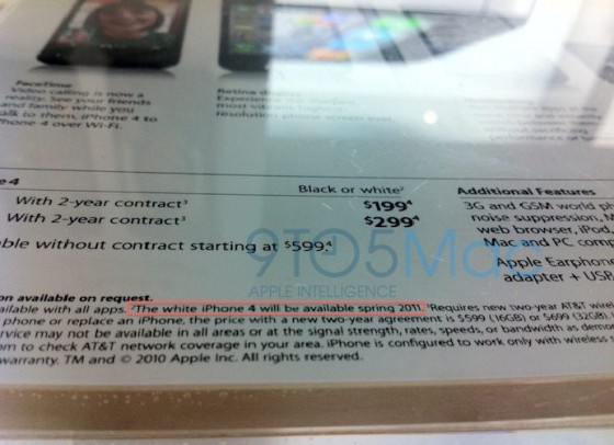 Белый iPhone 4 выйдет весной 2011 года
