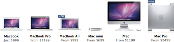 MacBook Air и Mac Pro