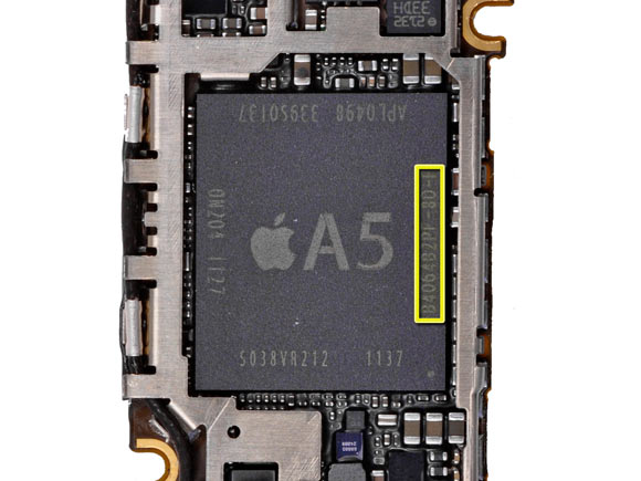 Apple A5 с оперативной памятью от Elpida Memory