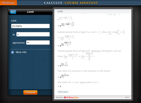 Wolfram Calculus Course Assistant