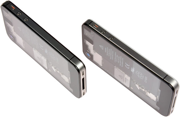 Прозрачная задняя панель на iPhone 4S