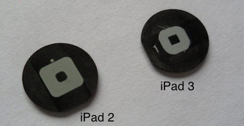 Кнопки Home для iPad 2 и iPad 3