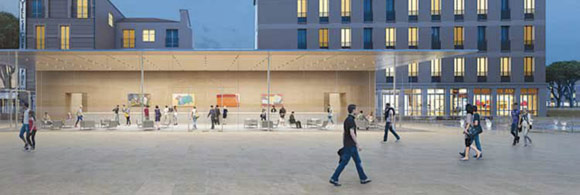 Прозрачный Apple Store
