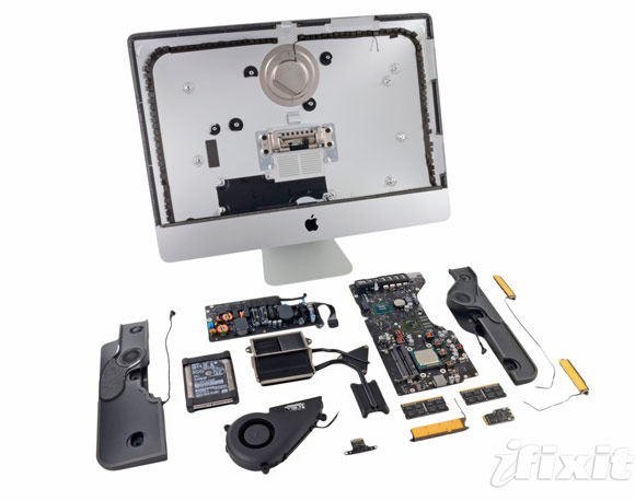 Разобранный iMac 2012 года