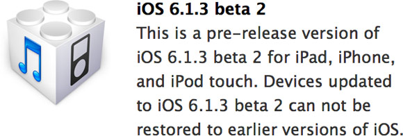 iOS 6.1.3 beta 2