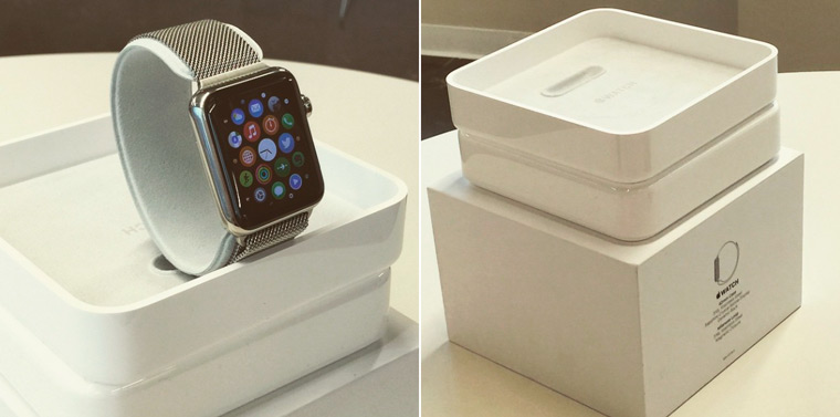 Упаковка Apple Watch