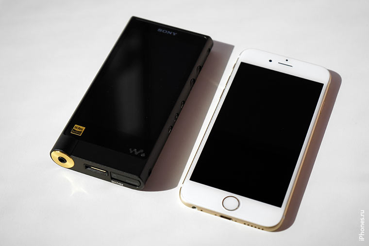sony-nw-zx2-vs-iphone-6-side