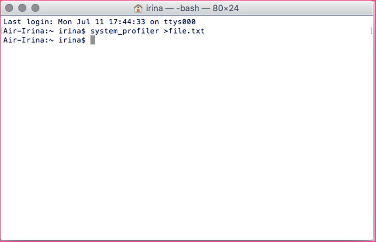 system_profiler