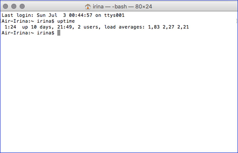 uptime