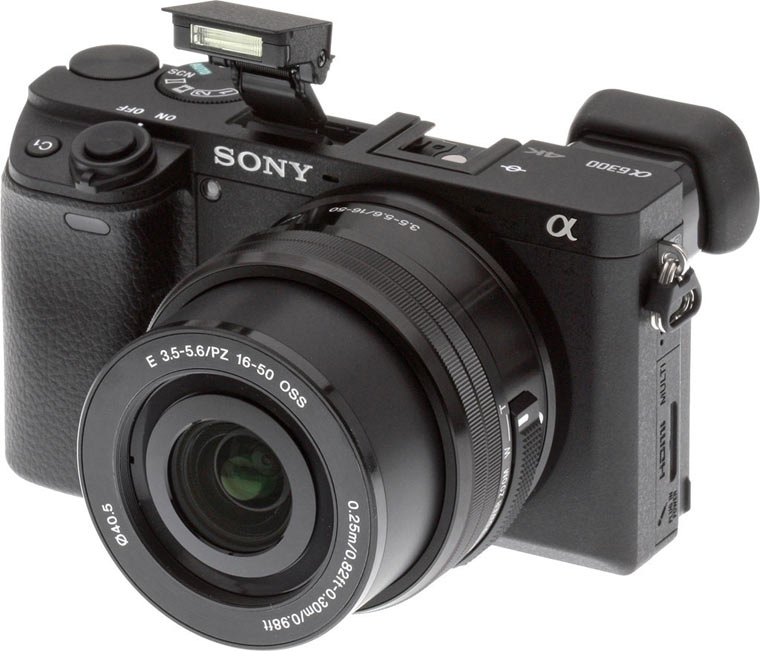 Z-SONY-A6300-FRONTLEFT-FLASH