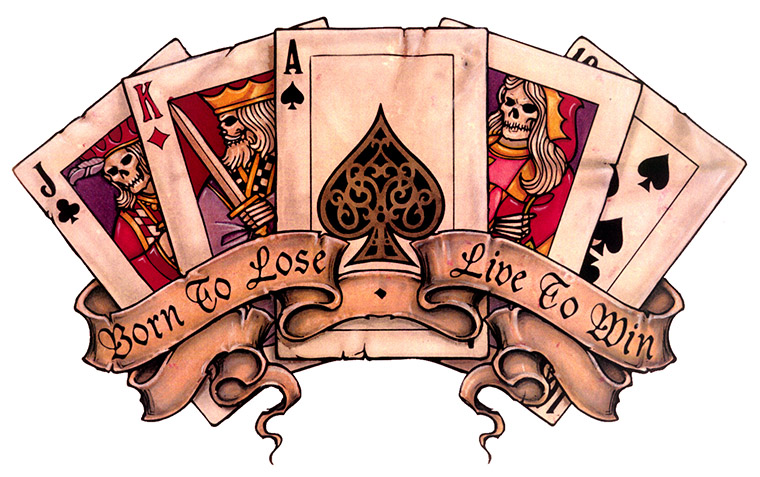 eskiz-tatu-nьyu-skul-kartyi-poker