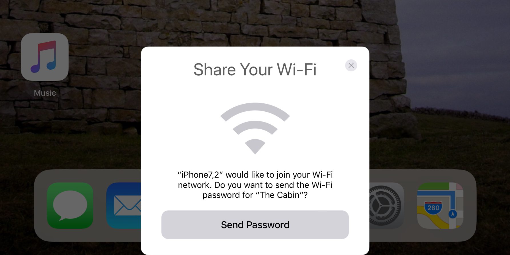 В iOS 11 можно легко делиться паролем от Wi-Fi