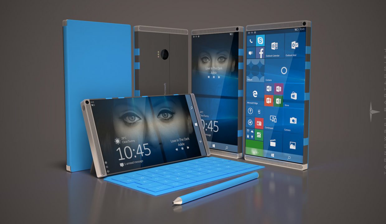 Microsoft случайно показала складной смартфон