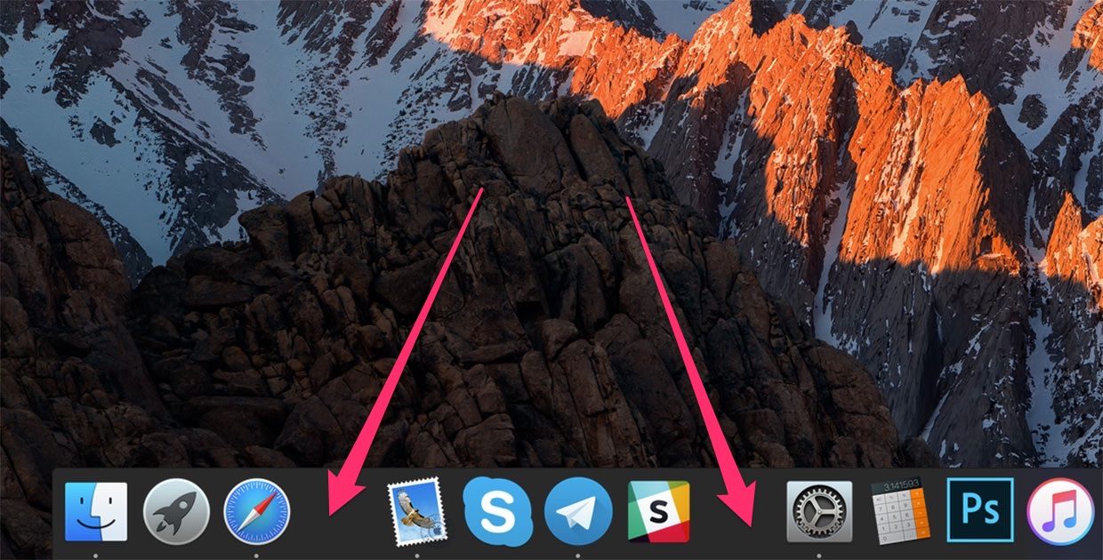 Как добавить разделитель в Док macOS