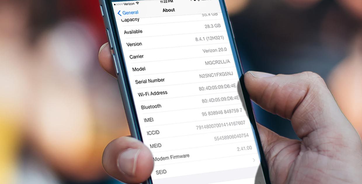 Где найти серийный номер iPhone и Mac