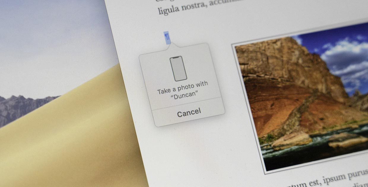 Как сделать снимок на Mac через камеру iPhone