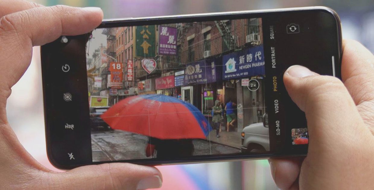 Как исправить неправильную перспективу или горизонт на фото в iPhone