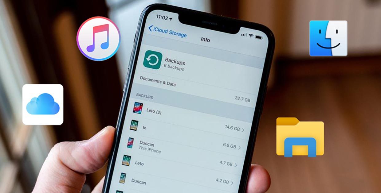 Где хранятся резервные копии iPhone на Mac и Windows