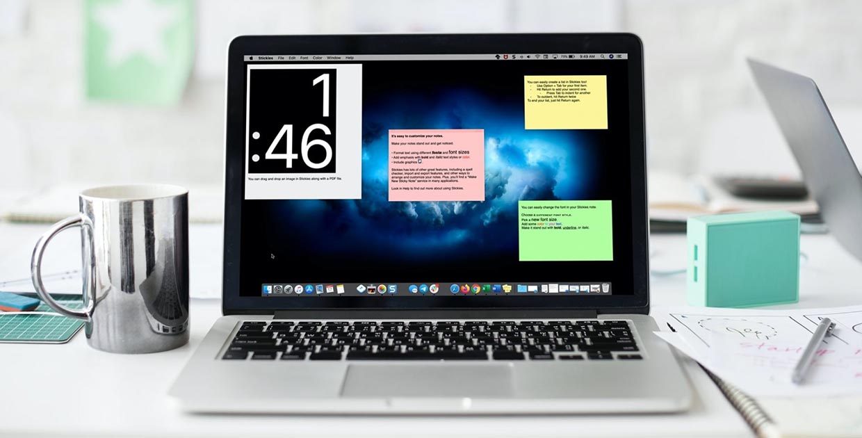 Добавляем стикеры с заметками на рабочий стол Mac