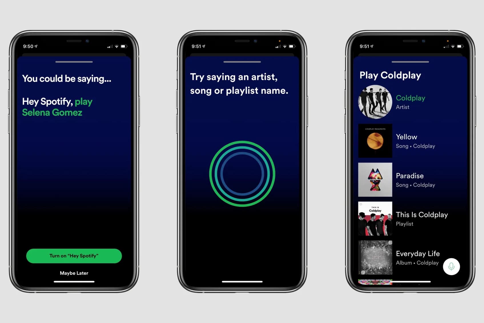Hey, Spotify. В приложении Spotify на iPhone появился голосовой ассистент