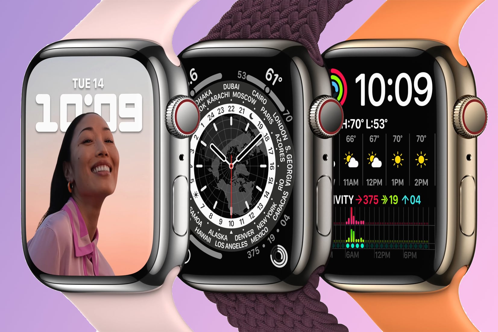 Apple Watch Series 7 совместимы с ремешками от предыдущих версий Apple Watch