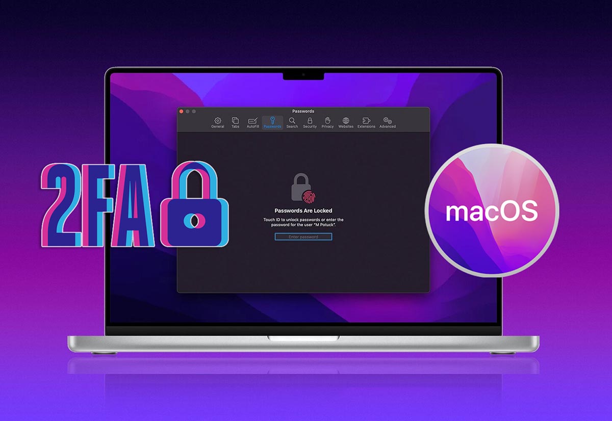 Как в macOS Monterey использовать двухфакторную аутентификацию на сайтах через Apple ID