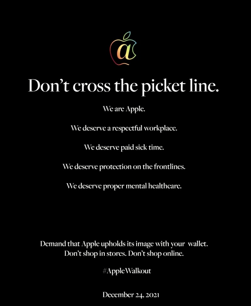 Сотрудники Apple готовят рождественскую забастовку. Их не устраивают условия труда