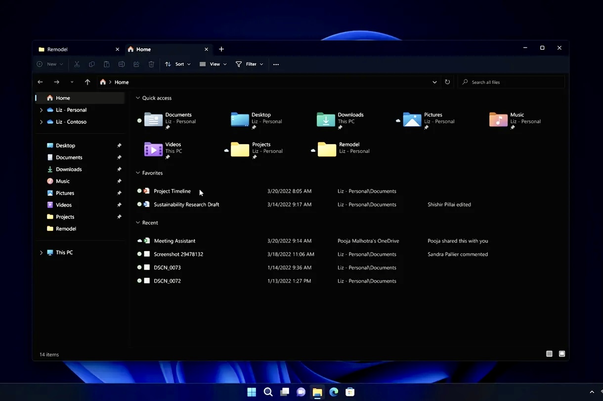 Microsoft обновила Проводник в Windows 11. Появились вкладки и избранное