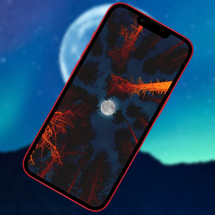 10 необычных обоев iPhone с Луной