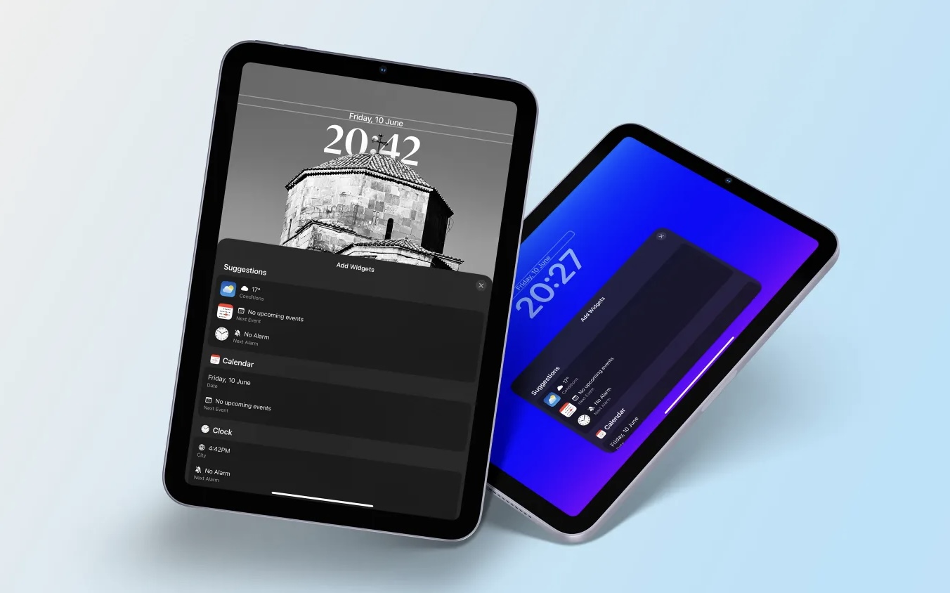 В iPadOS 16 нашли секретное меню настроек экрана блокировки, как в iOS 16