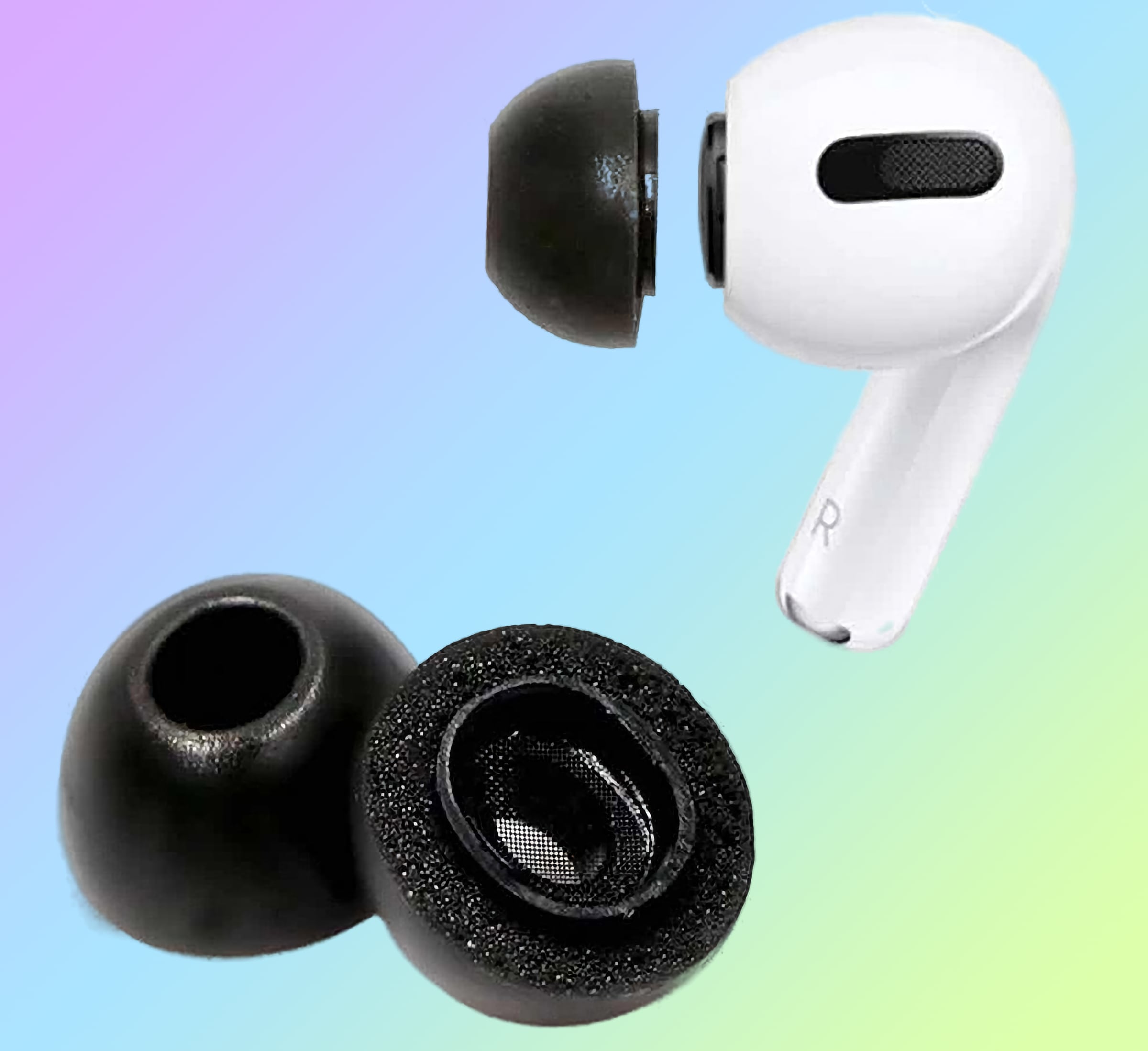 Вещь. Пенные насадки для AirPods Pro с эффектом памяти, чтобы наушники не выпадали