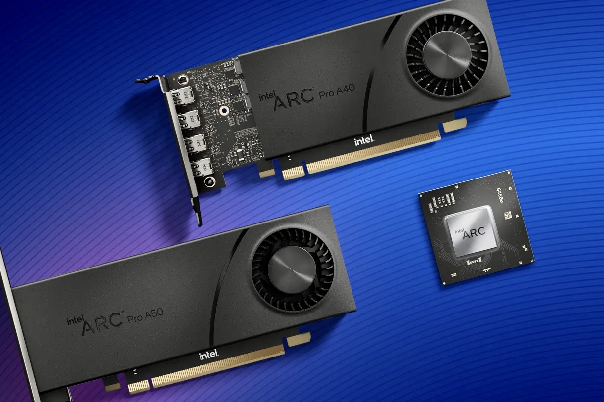 Intel представила мощные видеокарты Arc Pro, но для современных игр они не подойдут