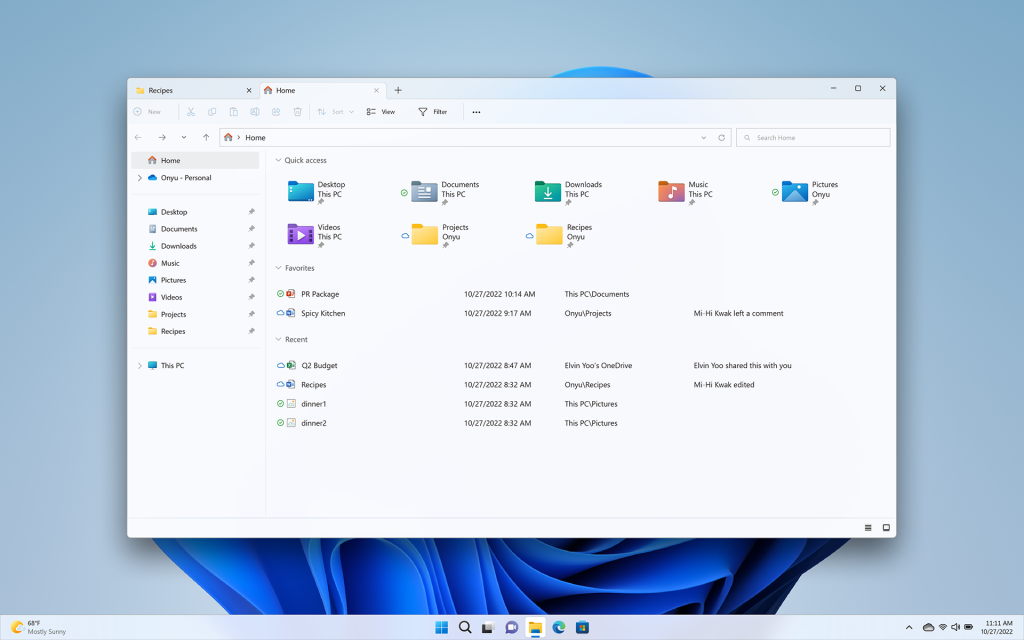 В Проводнике Windows 11 появились вкладки, как в браузере
