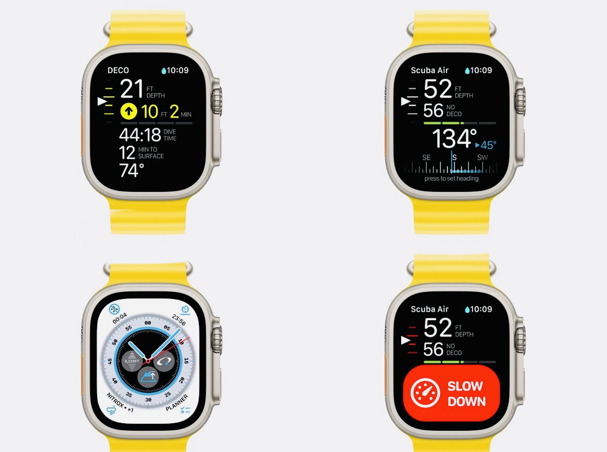 Приложение для дайверов Oceanic+ вышло для Apple Watch Ultra
