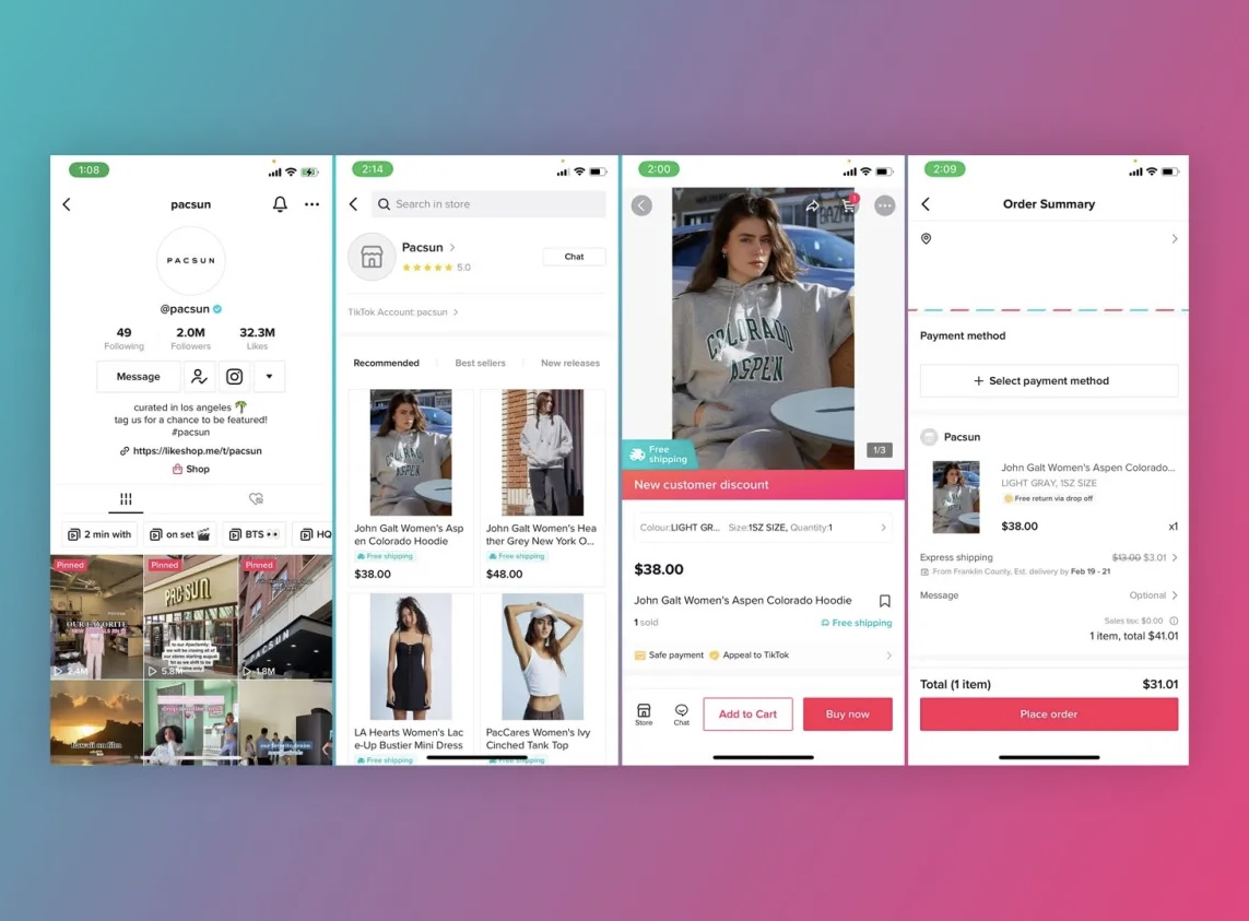 TikTok позволит совершать покупки прямо в приложении