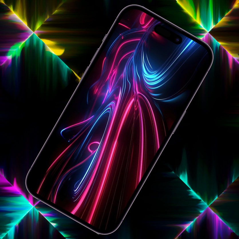 10 неоновых обоев для iPhone