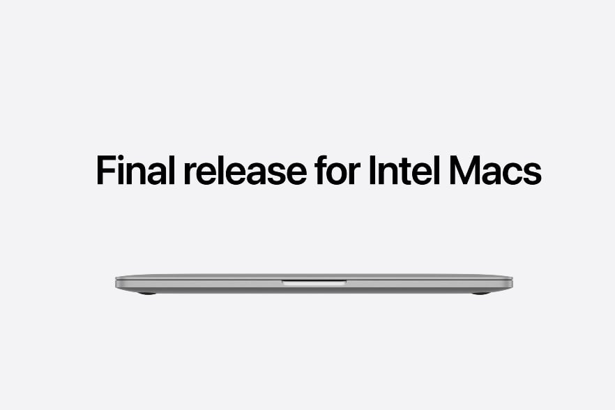 macOS 26 Tahoe станет последним обновлением для Mac с процессорами Intel
